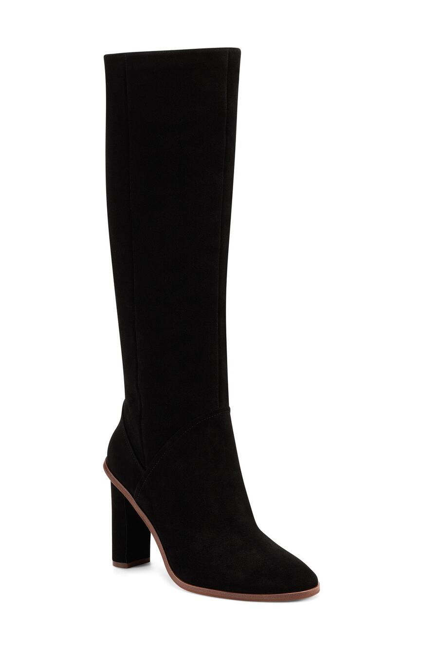 Vince Camuto Suede Black Phranzie Knee High Boots Size 5.5 M